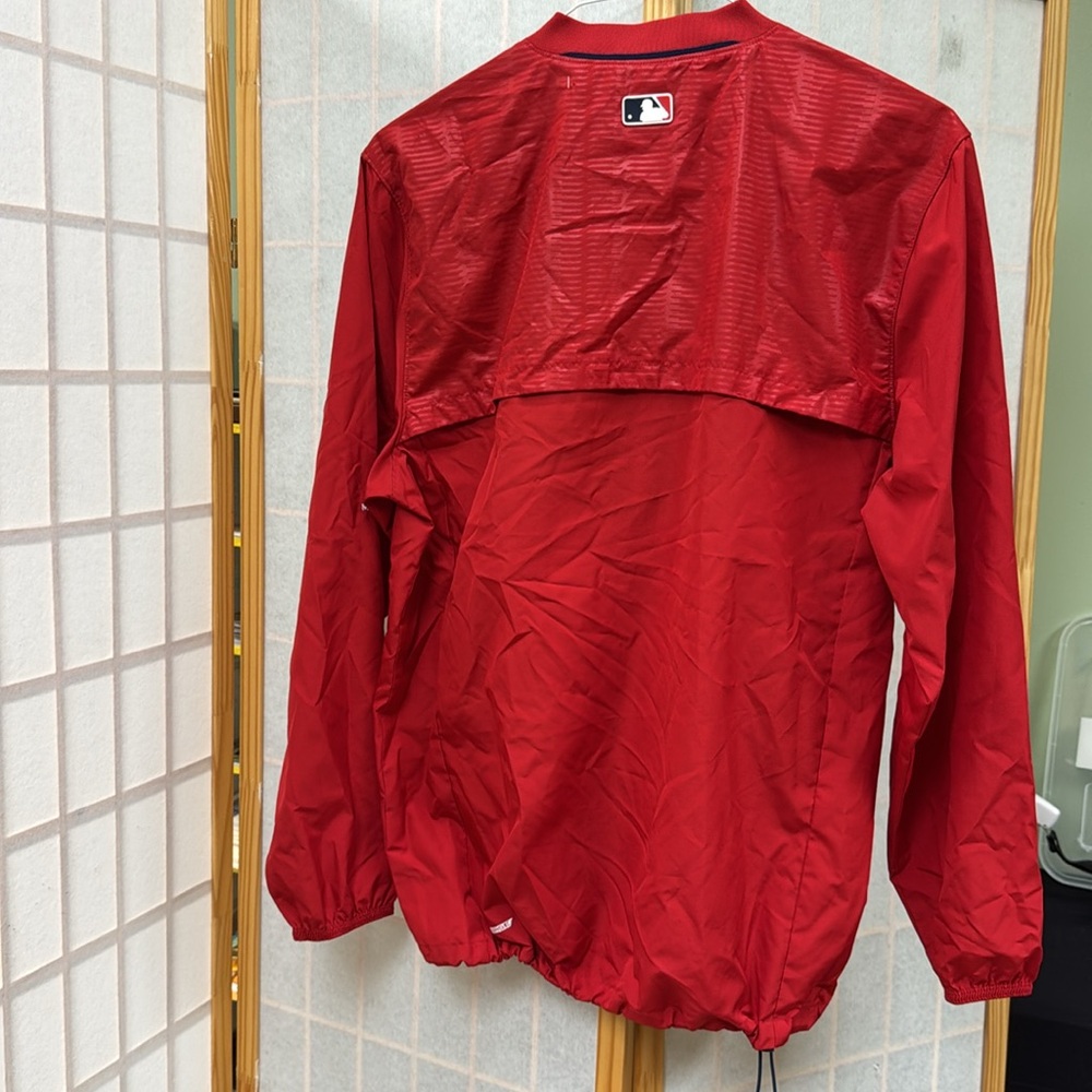 Majestic Authentic baseball tag. Red Quarter-Zip Jacket, Cardinal baseball (OLCC - Picture 7 of 15